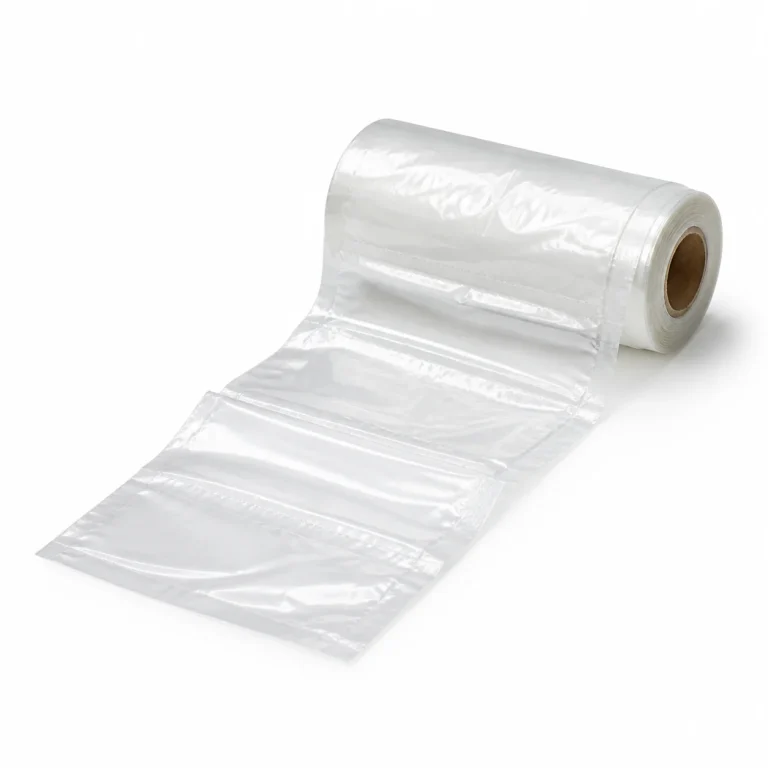 Clear pre-opened bags supplied on a continuous roll
