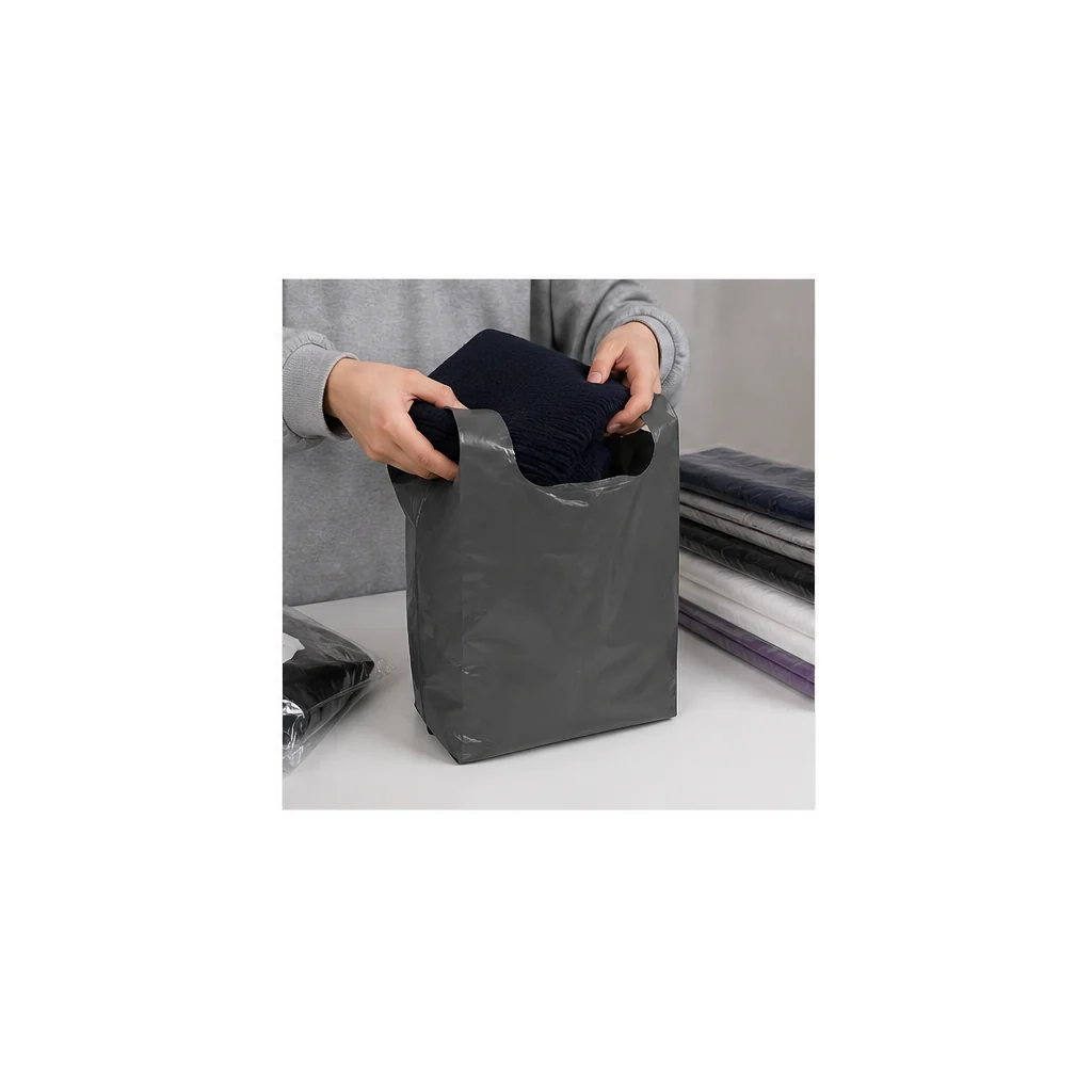 Custom Plastic Shopping Bags packing application
