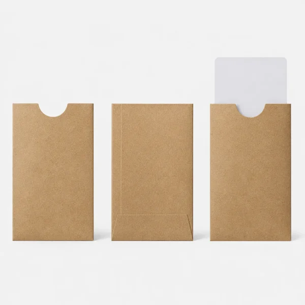 Alternate product view of custom printed hotel key card sleeves
