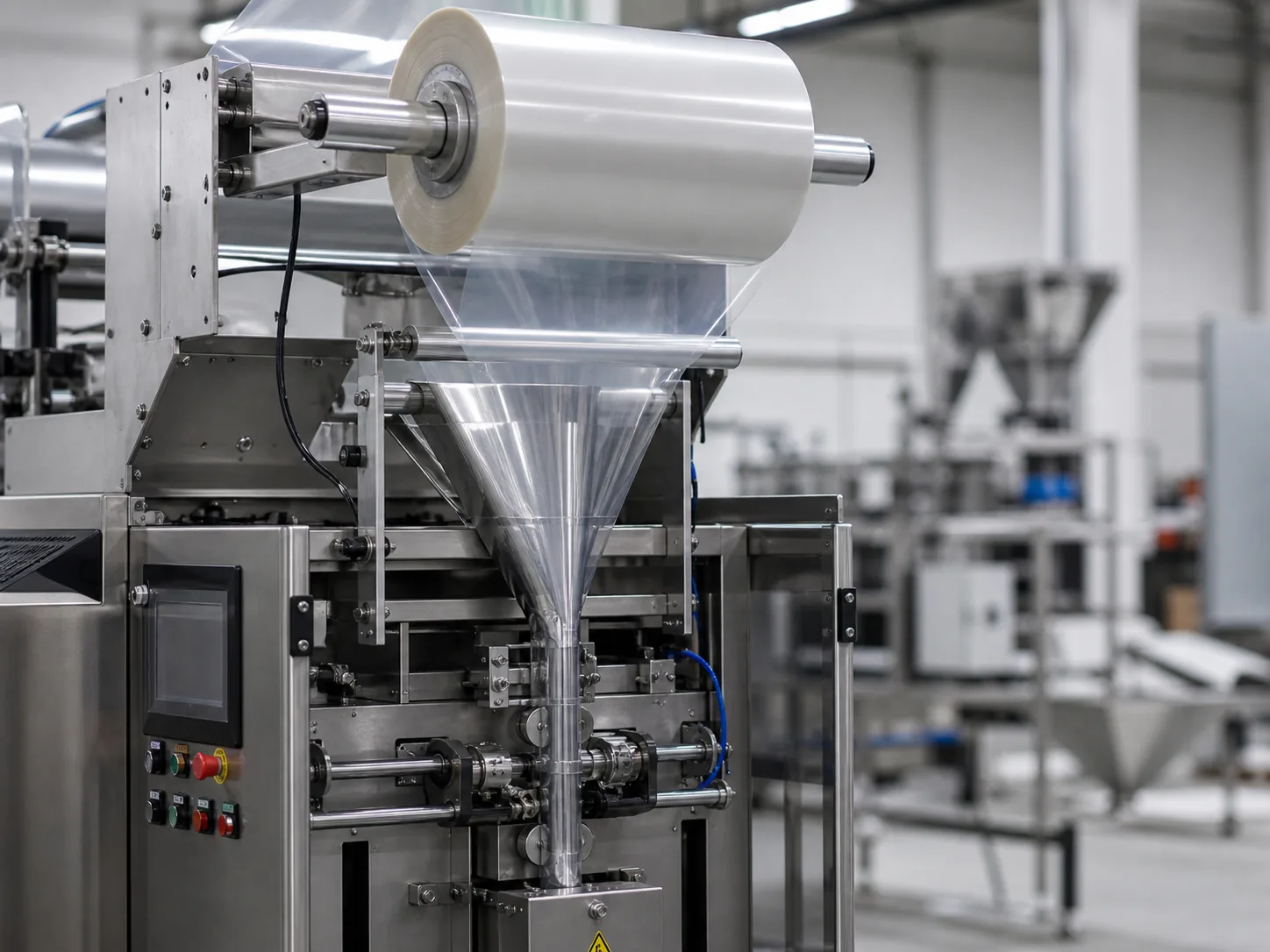 Custom Rollstock Packaging Film in an industrial packaging application