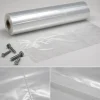 Close-up detail of pre-opened bags on a roll for hardware parts
