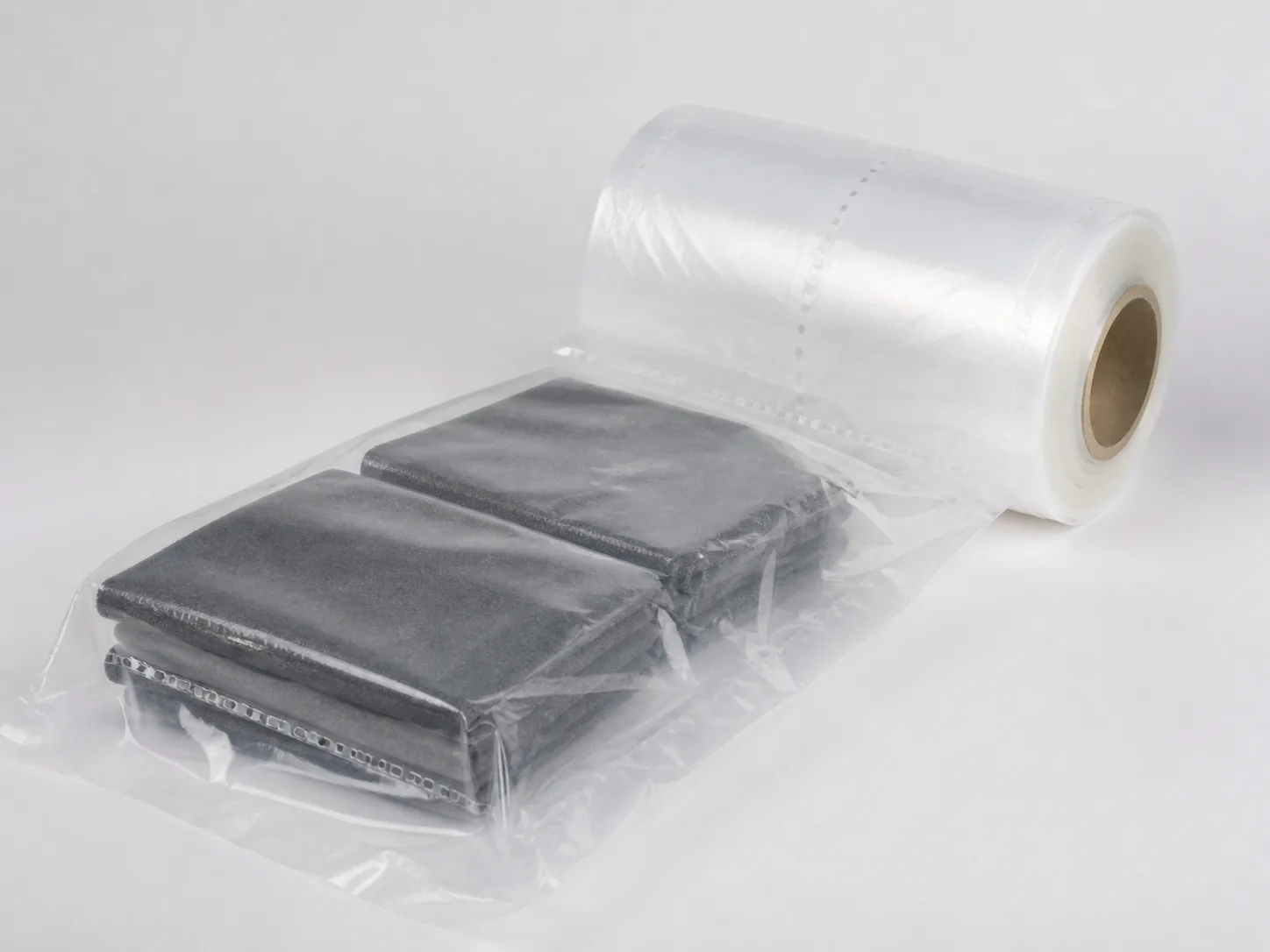 Vented Pre-Opened Bags on a Roll used for packing bulky soft goods or products that trap air during loading